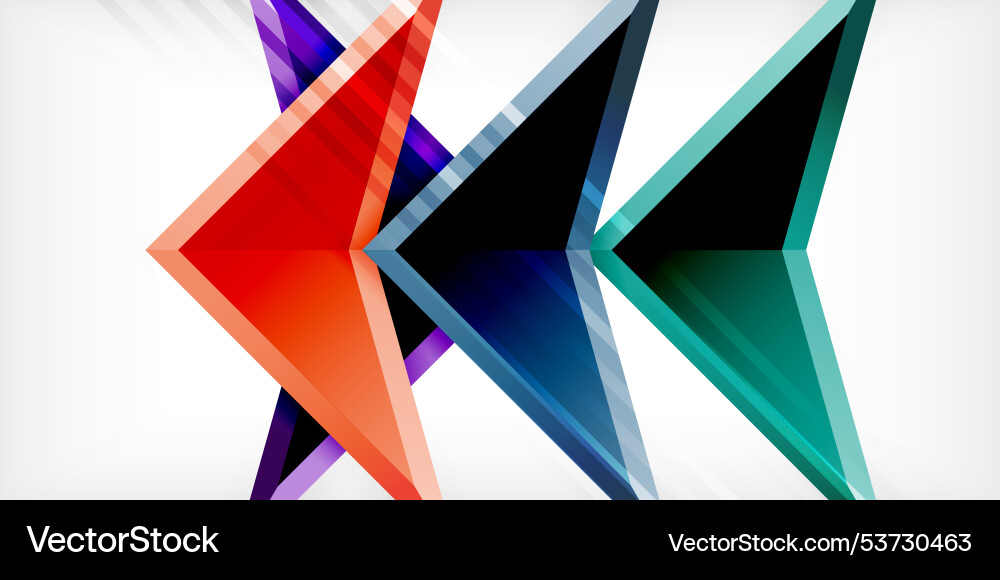 Abstract background color triangles and arrows Abstract background color triangles and arrows Vector Image