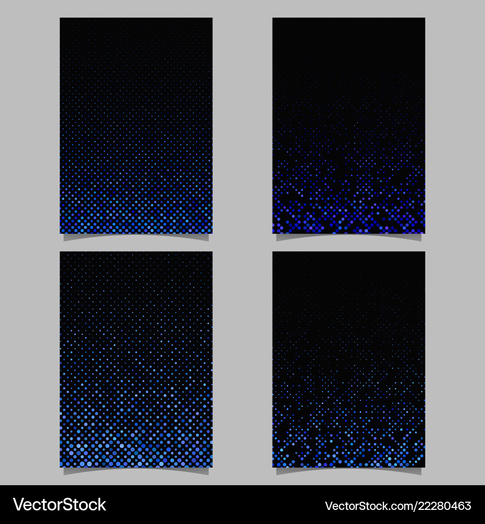 Abstract circle pattern brochure template sets vector image