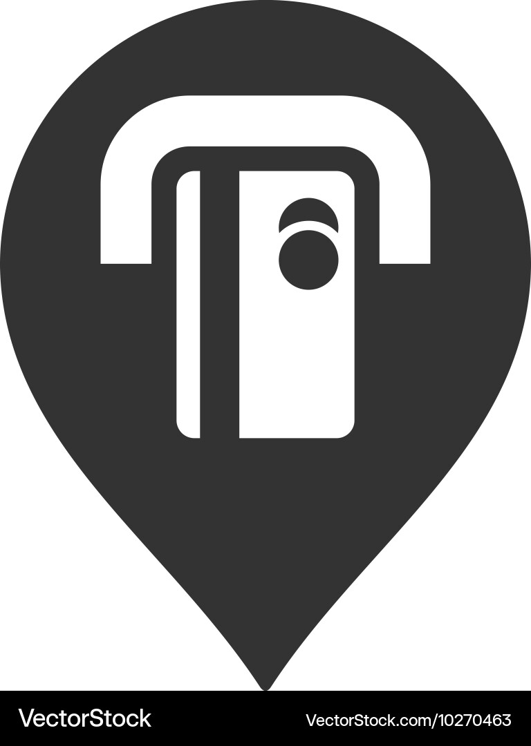 Atm machine pointer flat icon vector image