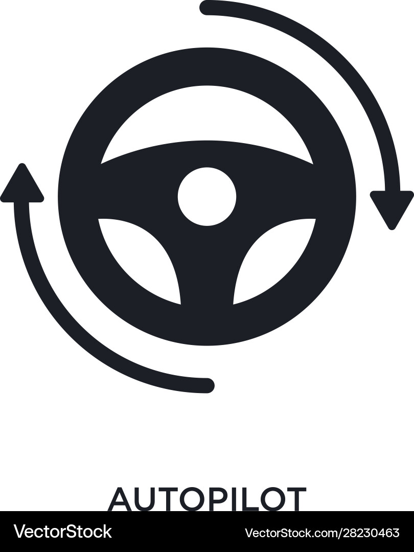 Autopilot isolated icon simple element from Autopilot isolated icon simple element from vector image