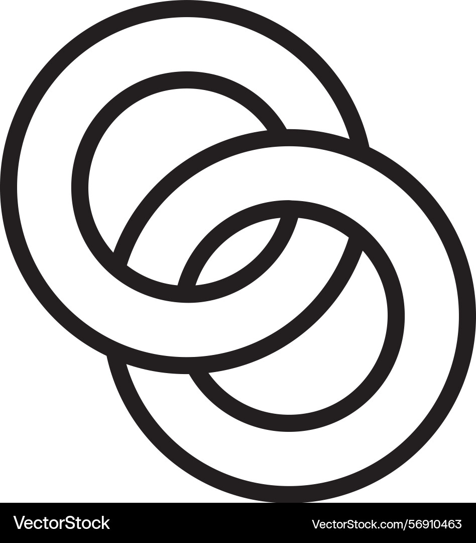 Bold bound linear style icon design Vector Image