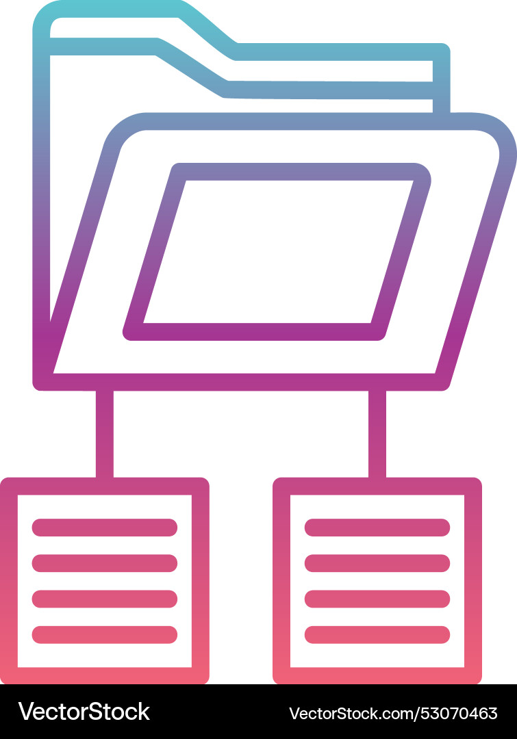 Classification line gradient design Vector Image