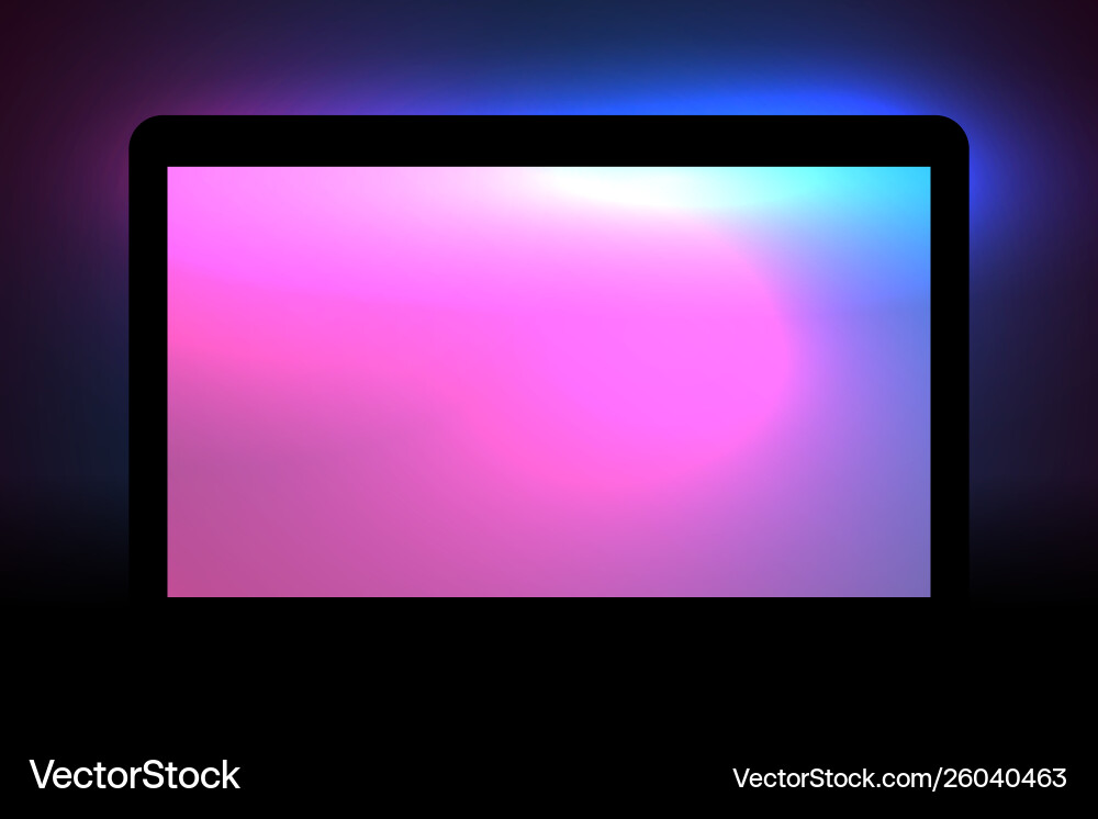 Flowing colorful gradient in display frame design Flowing colorful gradient in display frame design vector image