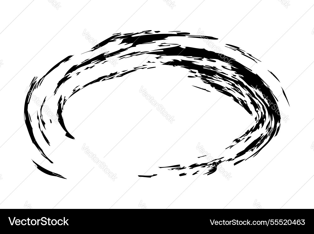 Frame from crayon effect oval shape simple hand Vector Image