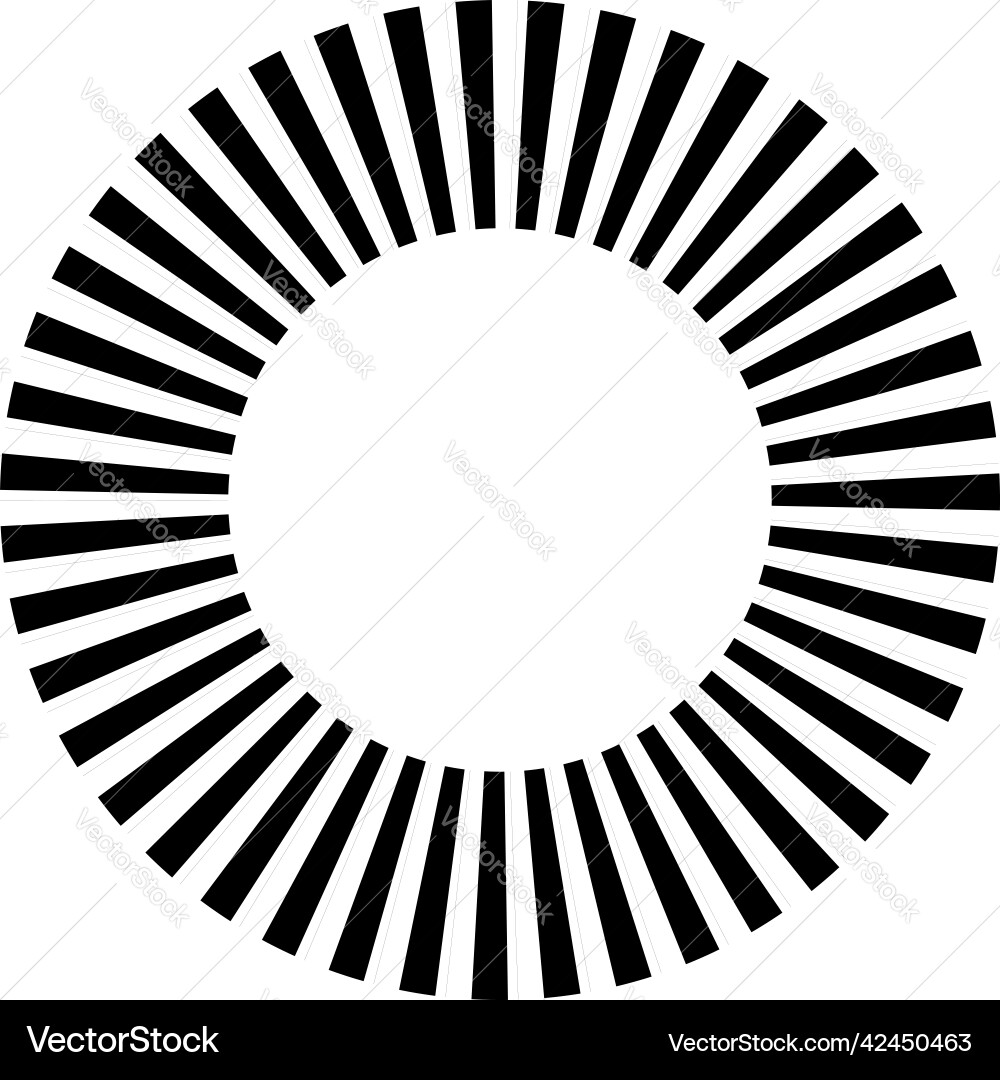 Geometric circle element with dashed lines Geometric circle element with dashed lines vector image