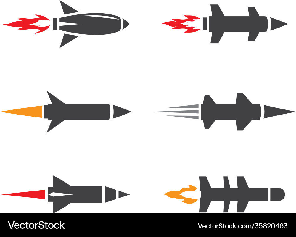 Missile logo images Royalty Free Vector Image - VectorStock