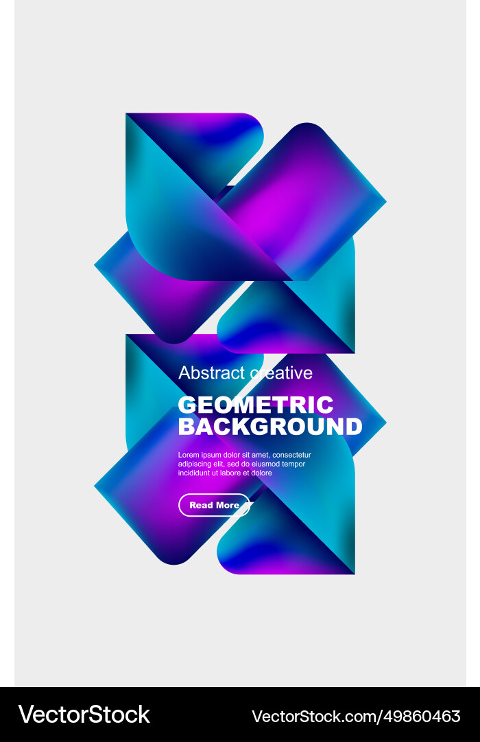 Square and triangle design with fluid gradients Square and triangle design with fluid gradients vector image