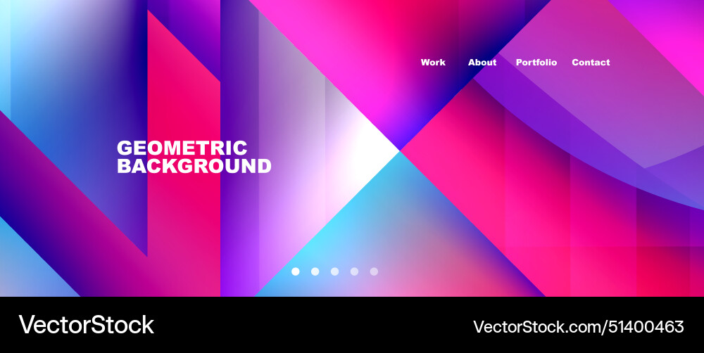Triangles and geometric shapes composition Vector Image
