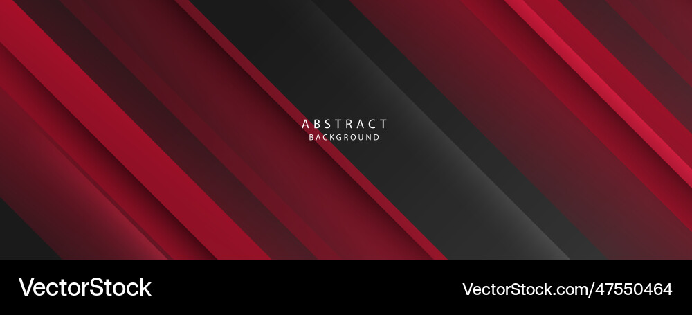 Abstract black and red background with 3d modern Abstract black and red background with 3d modern vector image