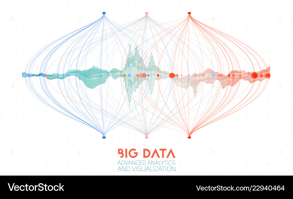 Complex Data Visualization vector image