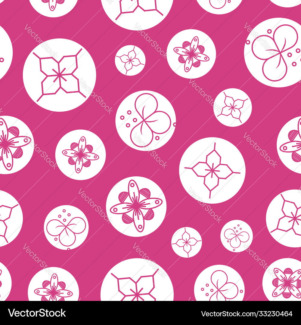 Retro geometric seamless pattern in dots Retro geometric seamless pattern in dots vector image