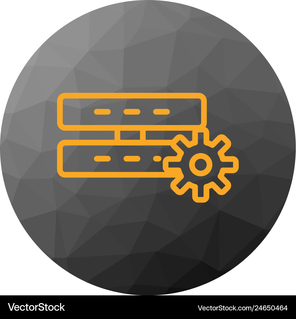 Server setting icon vector image