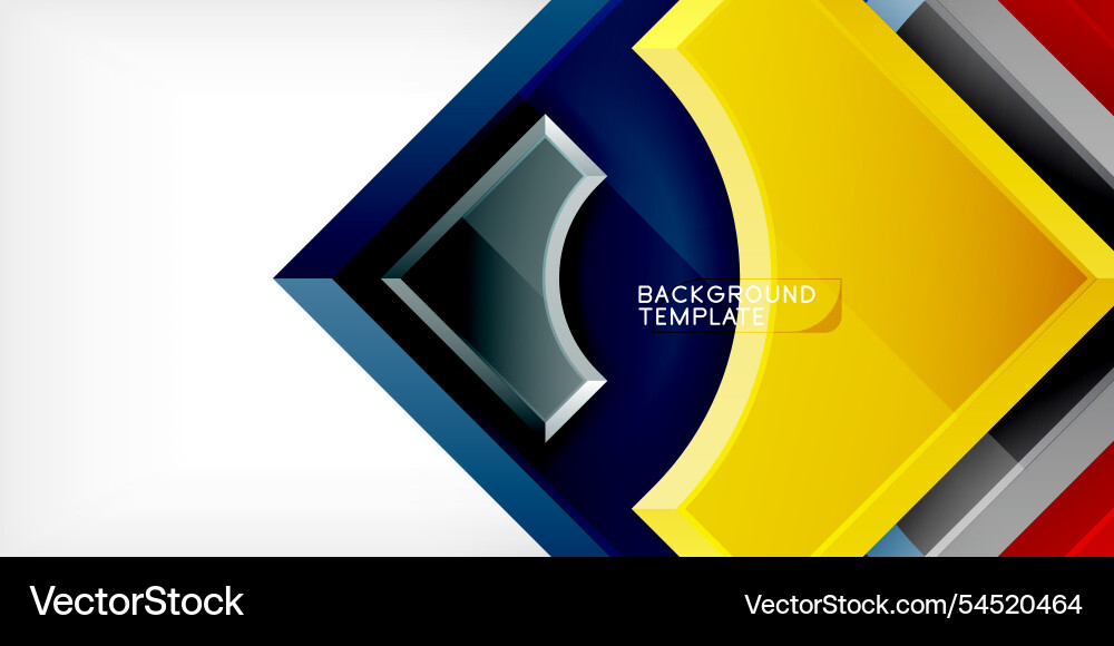 Square arrow shapes with round elements Square arrow shapes with round elements vector image