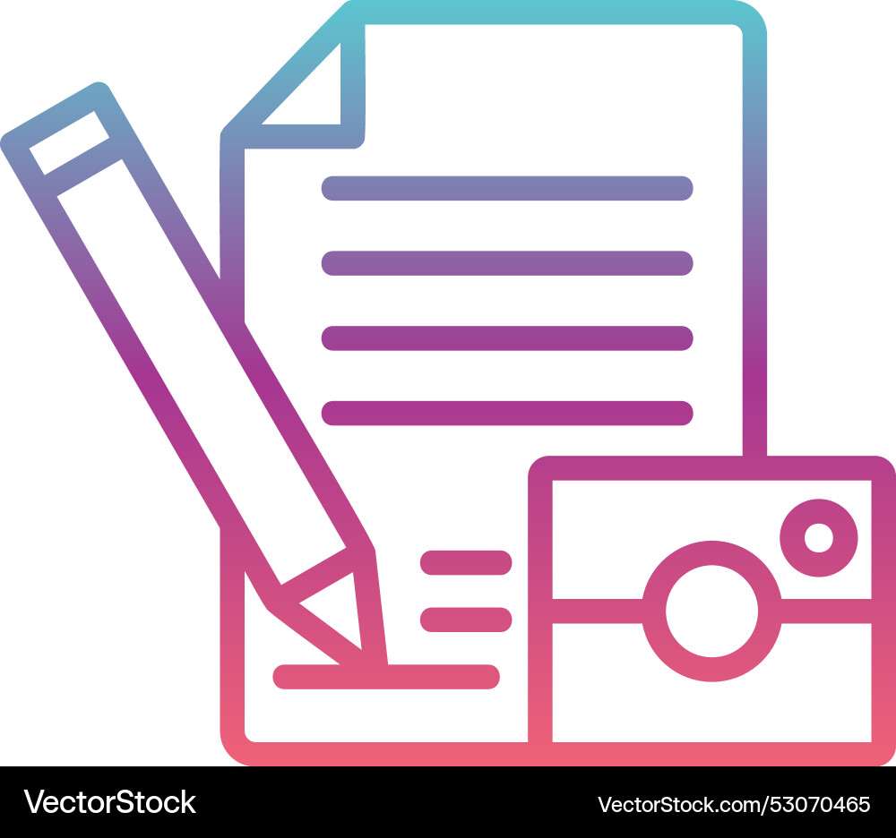 Content line gradient design Vector Image
