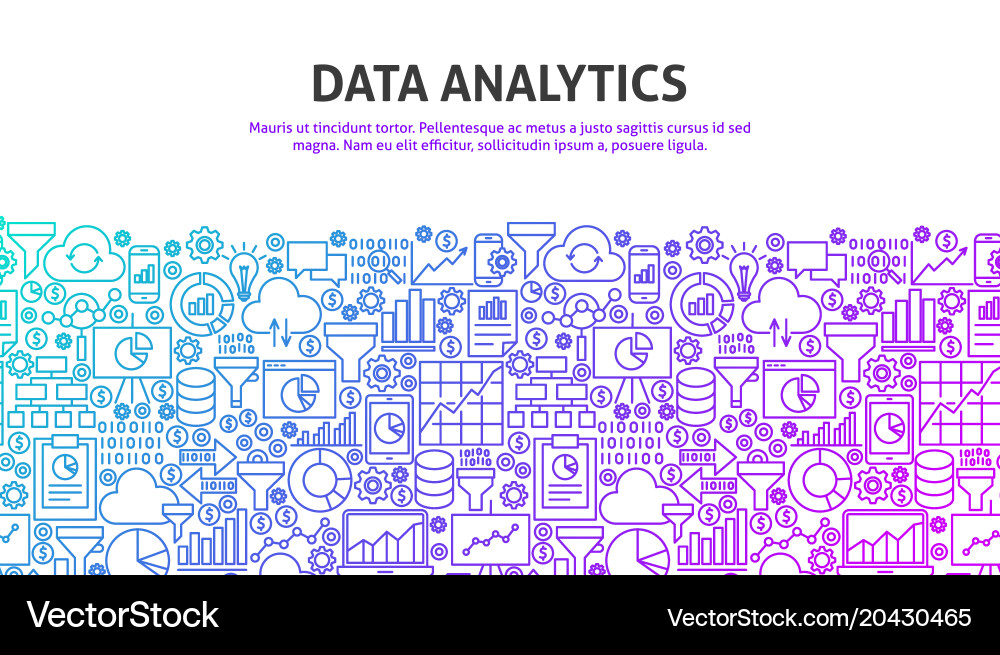 Data & Analytics Concepts vector image