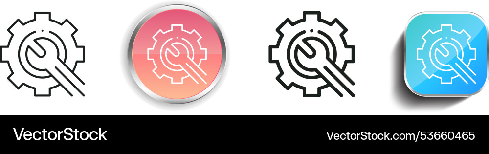 Edit icon thin linear regular and button style vector image