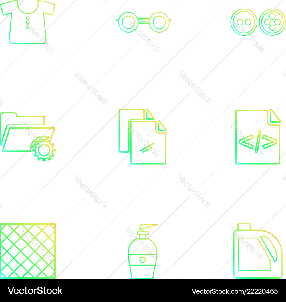 Garmets code folder hardware tools labour vector image