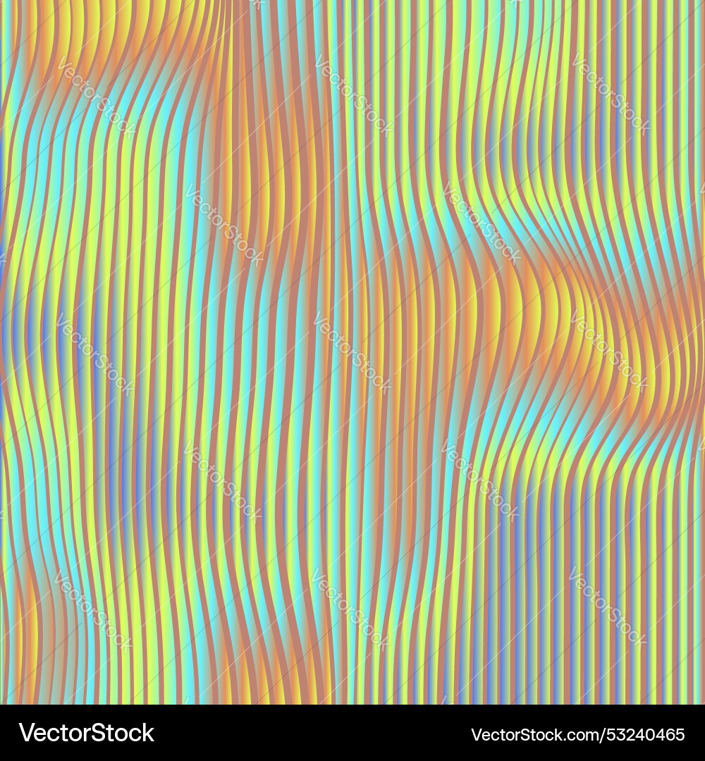 Holographic pattern line multicolored vector image