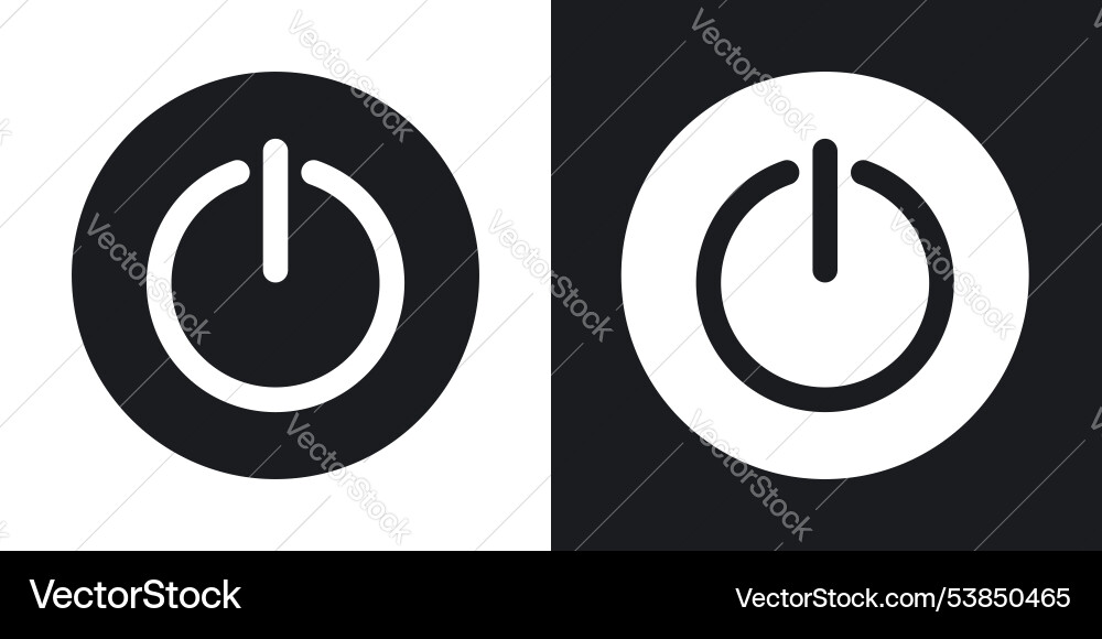 Power button icon set Power button icon set vector image