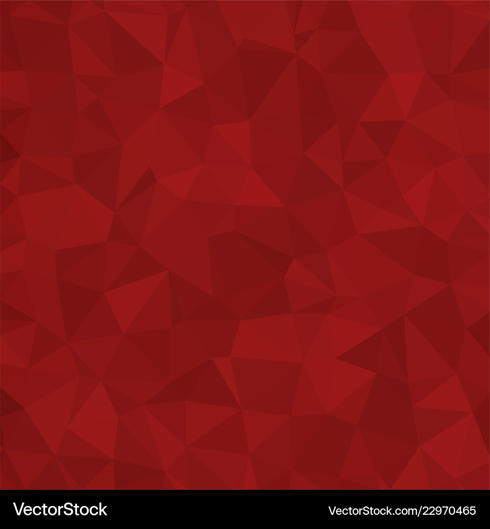 Red triangular low poly mosaic abstract pattern Vector Image