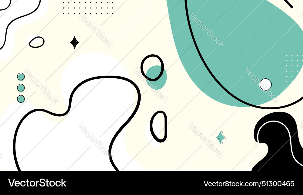 Seamless pattern background with abstract shapes vector image