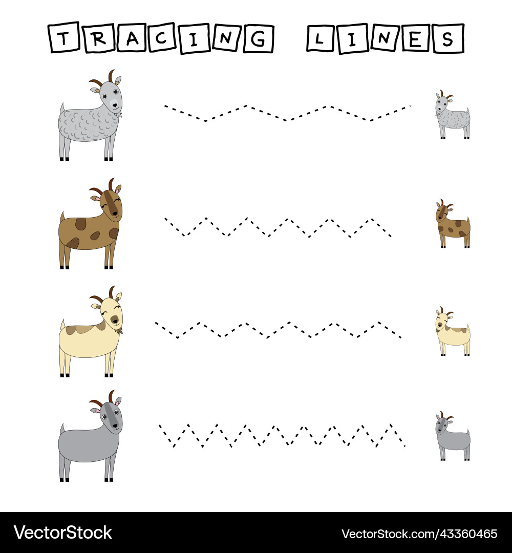 Tracing lines 2 Vector Image