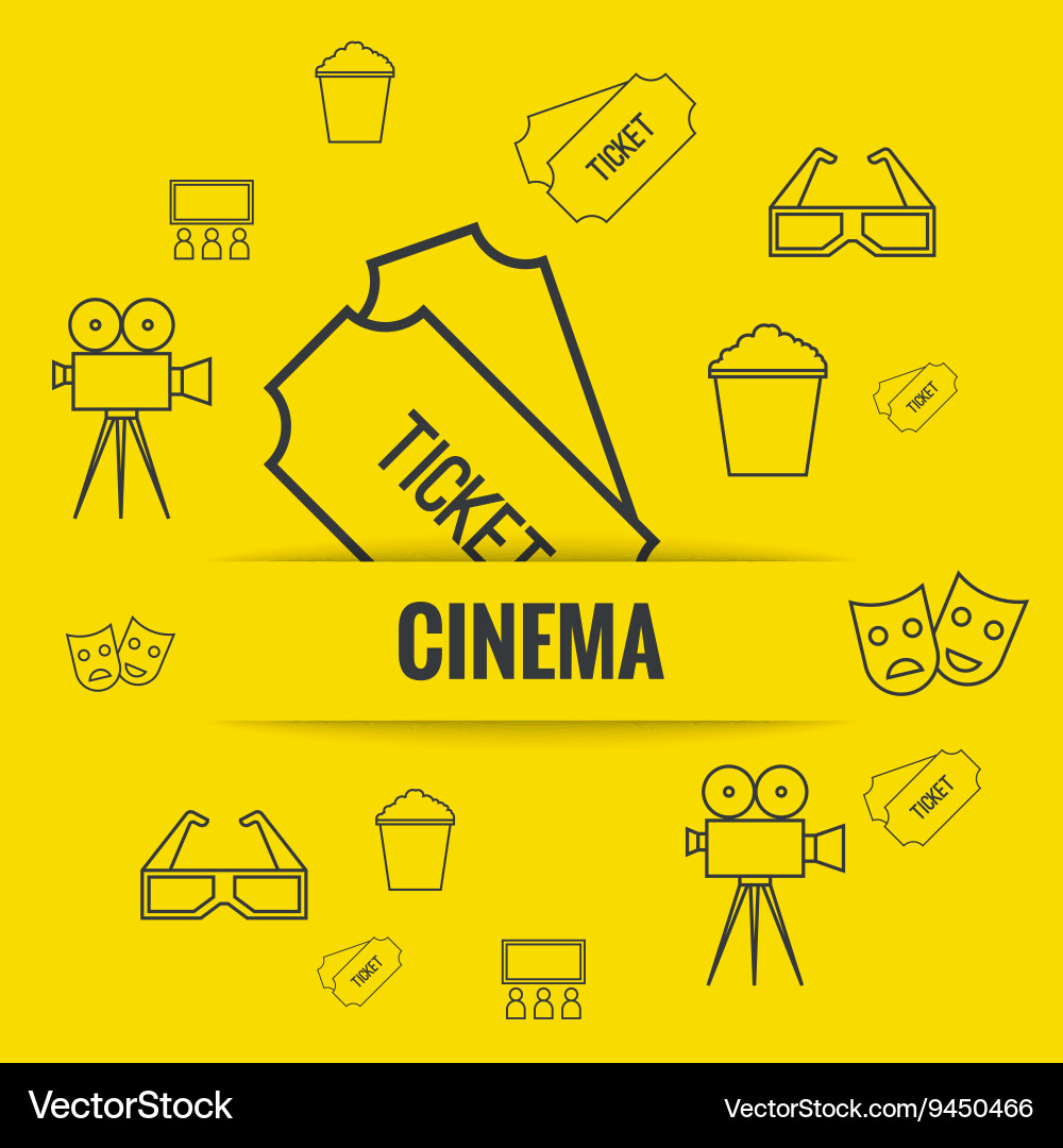 Abstract background with popcorn vector image