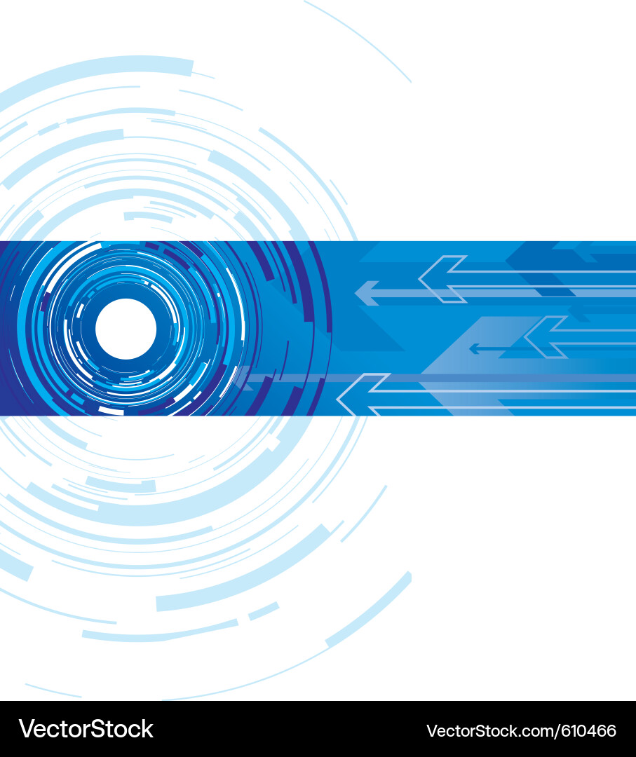 Abstract Circular Arrow Pattern Vector Image