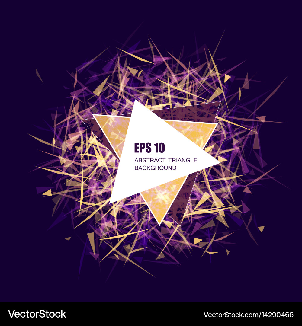 Abstract triangle background Vector Image