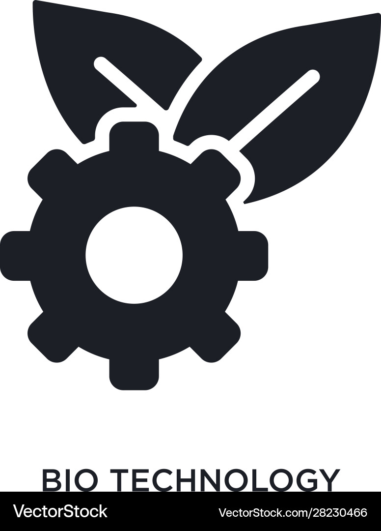 Bio technology isolated icon simple element from vector image
