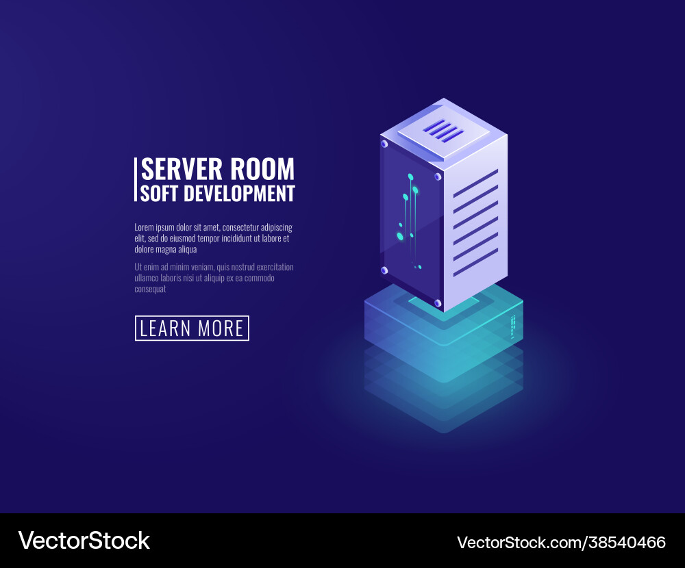 Datenserver Informationsverarbeitung Computer Datenserver Informationsverarbeitung Computer vektorbild