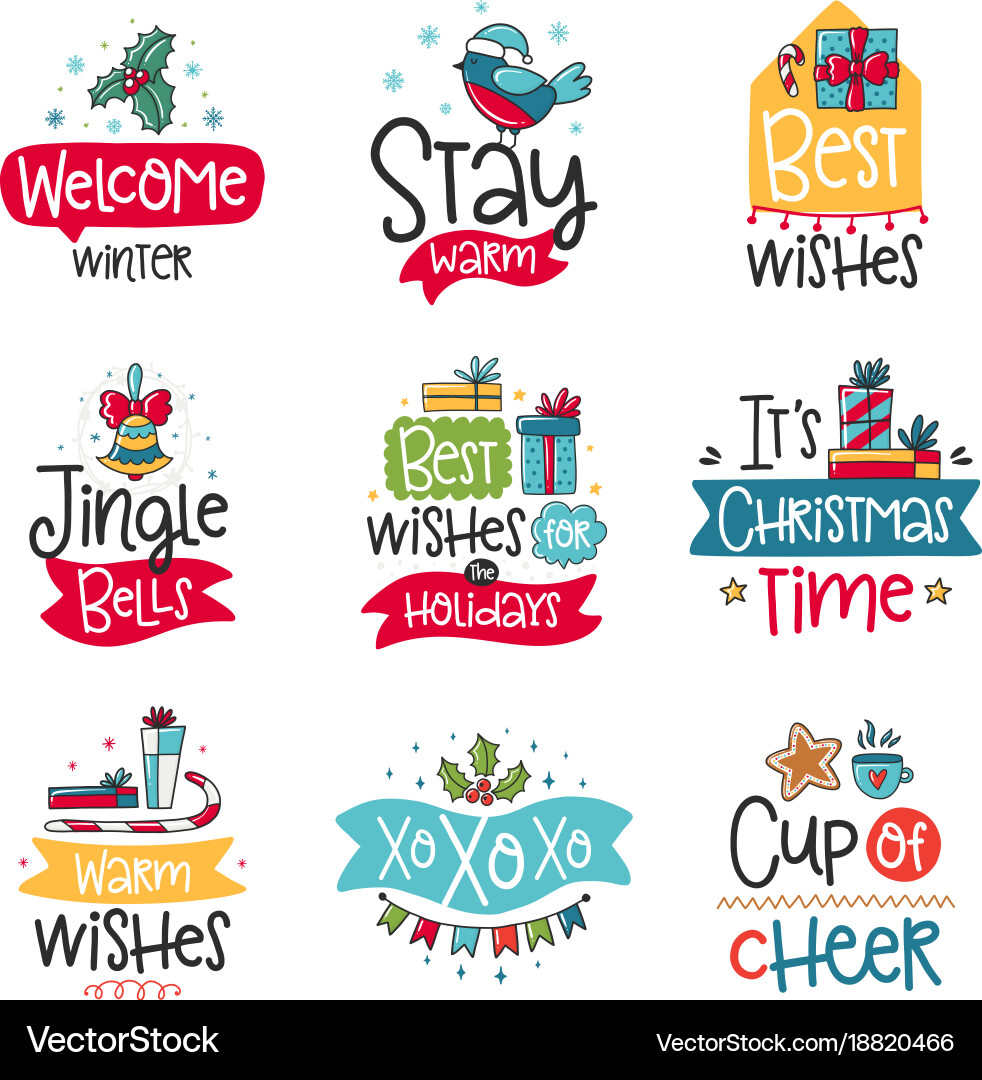 Doodles posters Vector Image