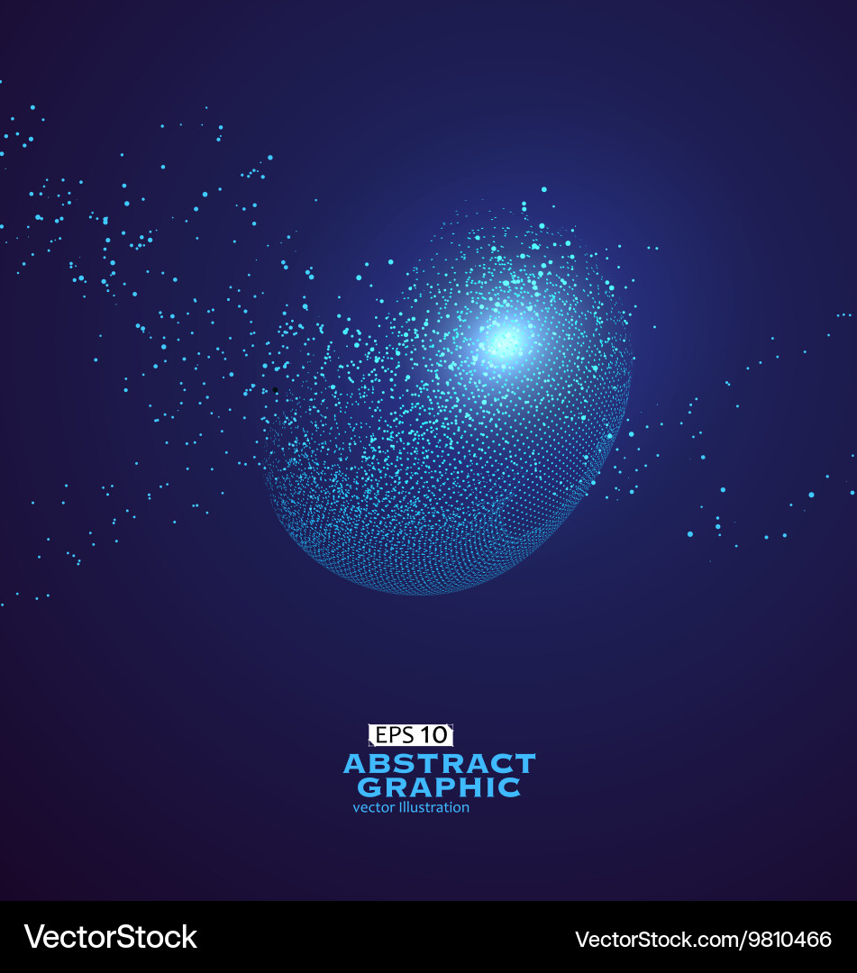 Dynamic Particle System vector image