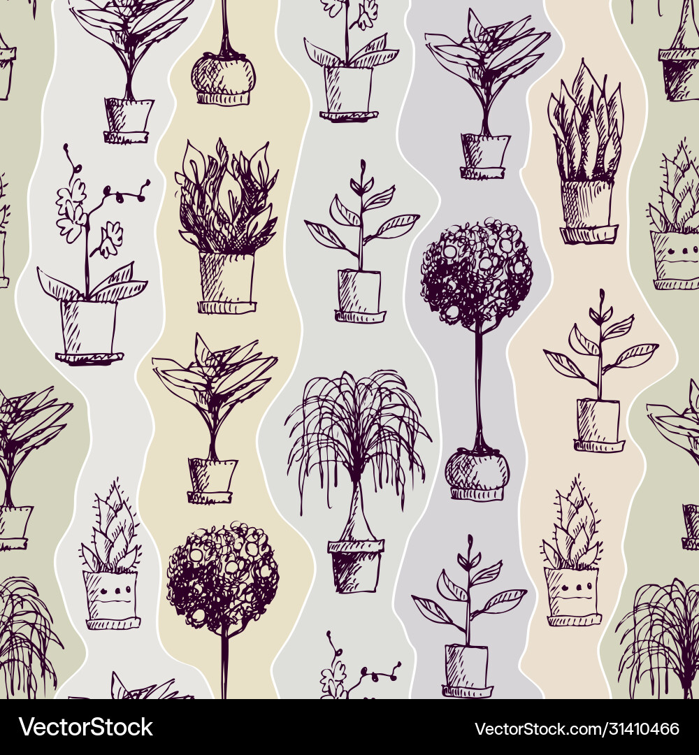 Image with hand draw pattern Vector Image