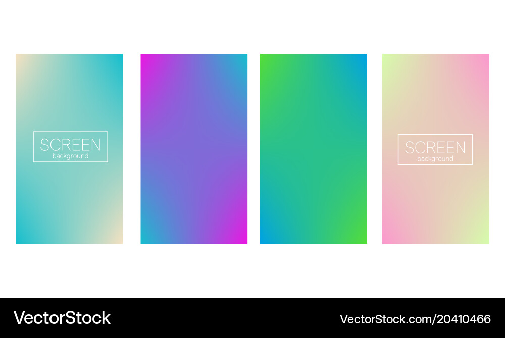 Modern gradient set abstract background vector image