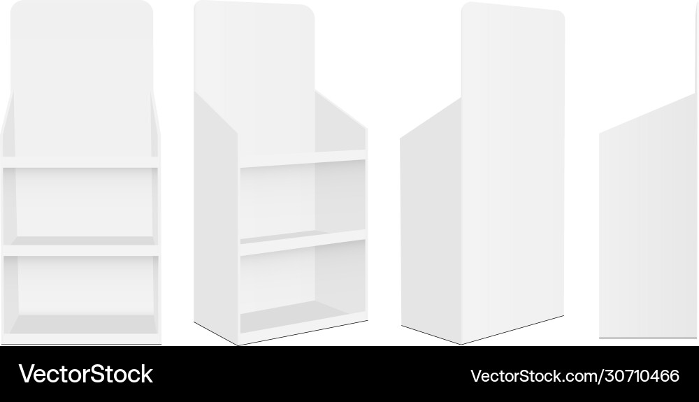 POS Display Stands - Various Views vector image