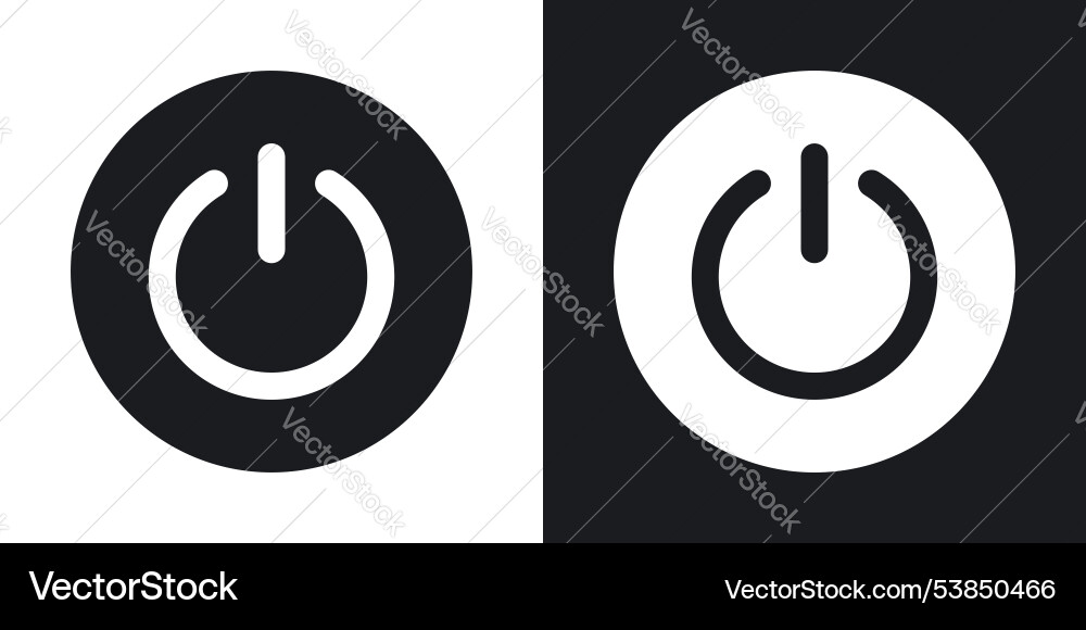 Power button icon set Power button icon set vector image