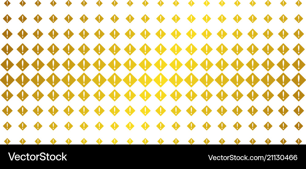 Problem gold halftone array Problem gold halftone array vector image