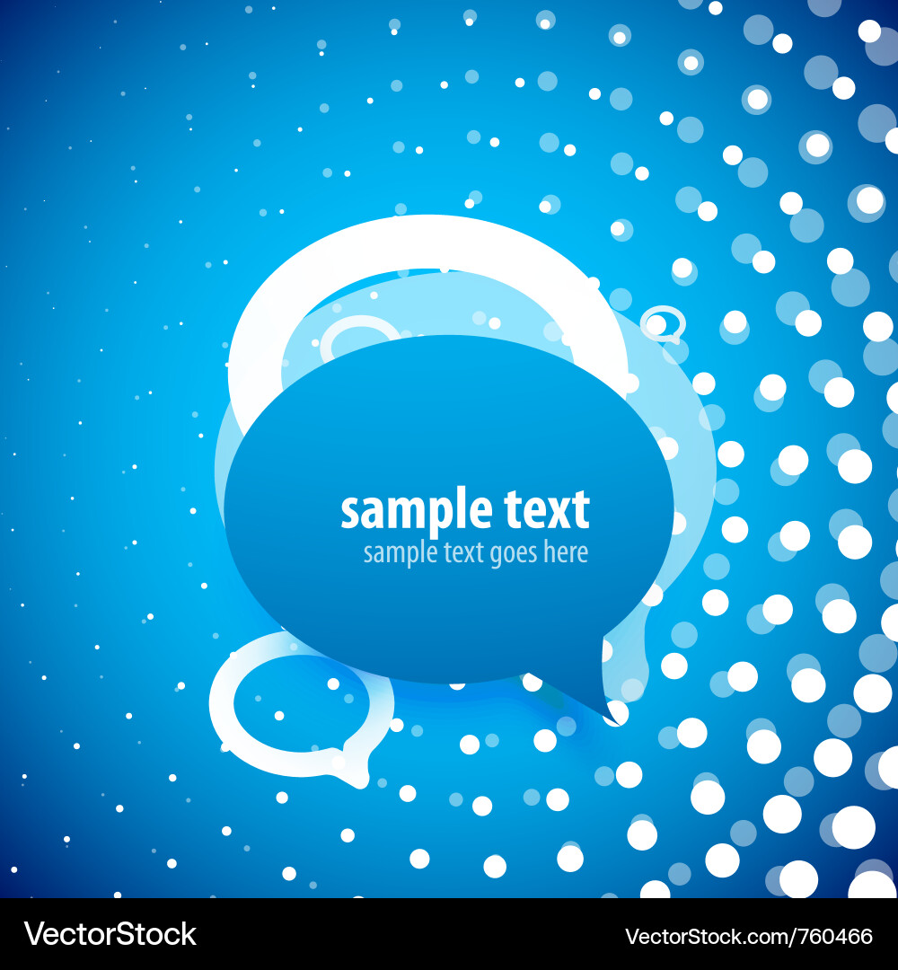 Speech bubble background Vector Image