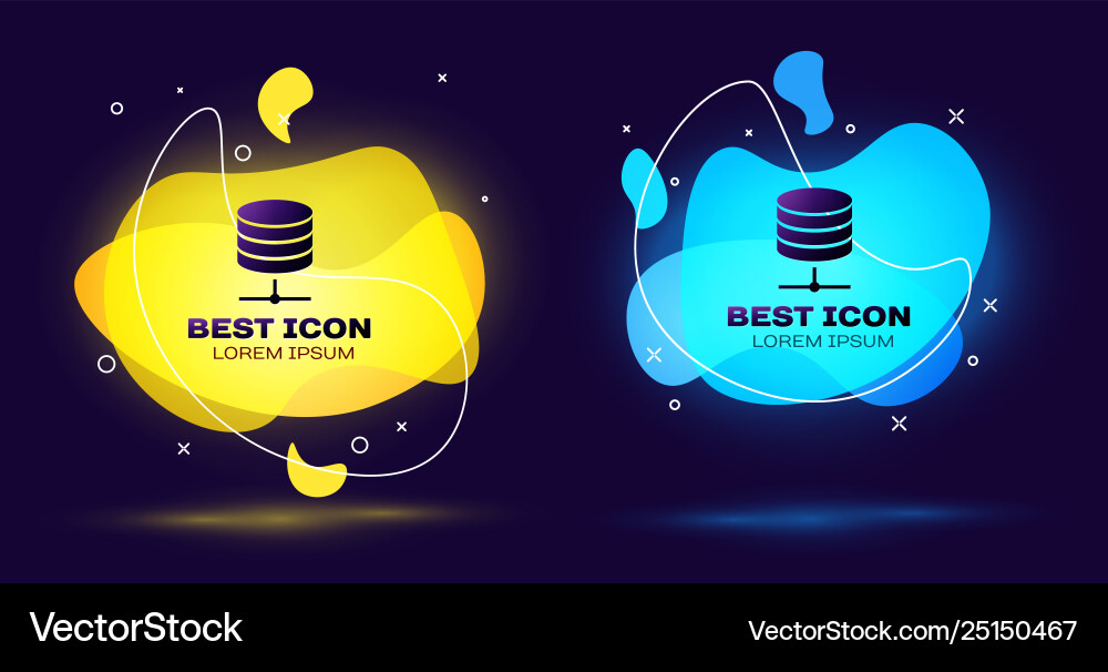Black server data web hosting icon isolated Black server data web hosting icon isolated vector image