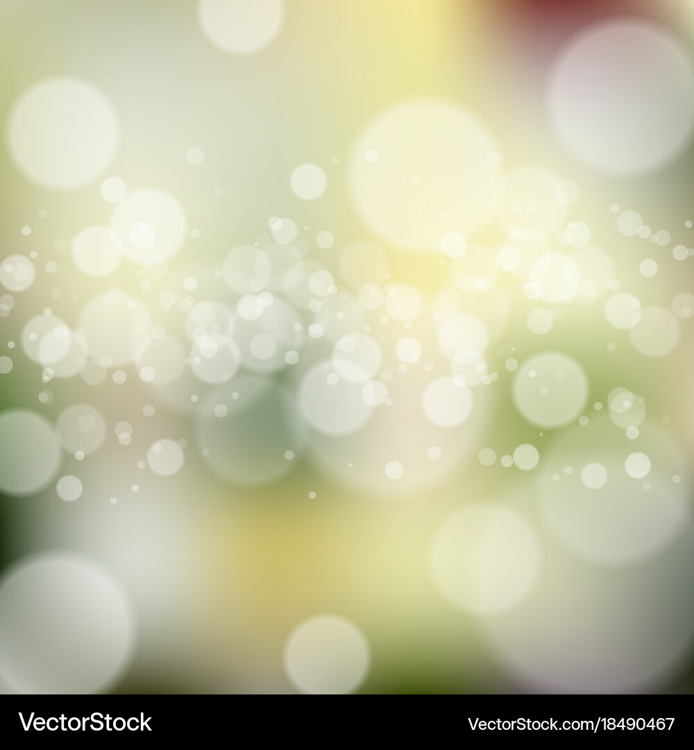 Blurred background with bokeh effect Vector Image
