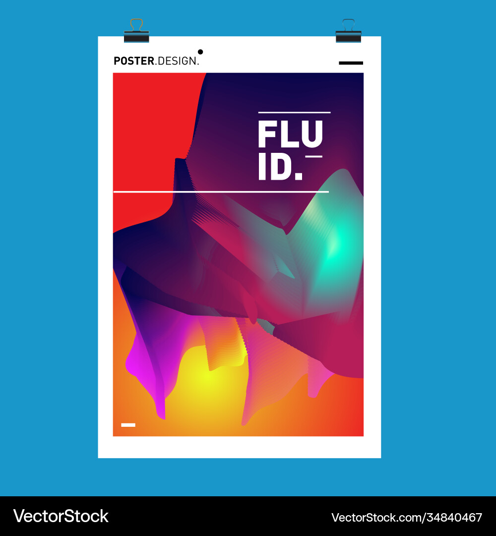 Colorful abstract fluid gradient pattern Colorful abstract fluid gradient pattern Vector Image