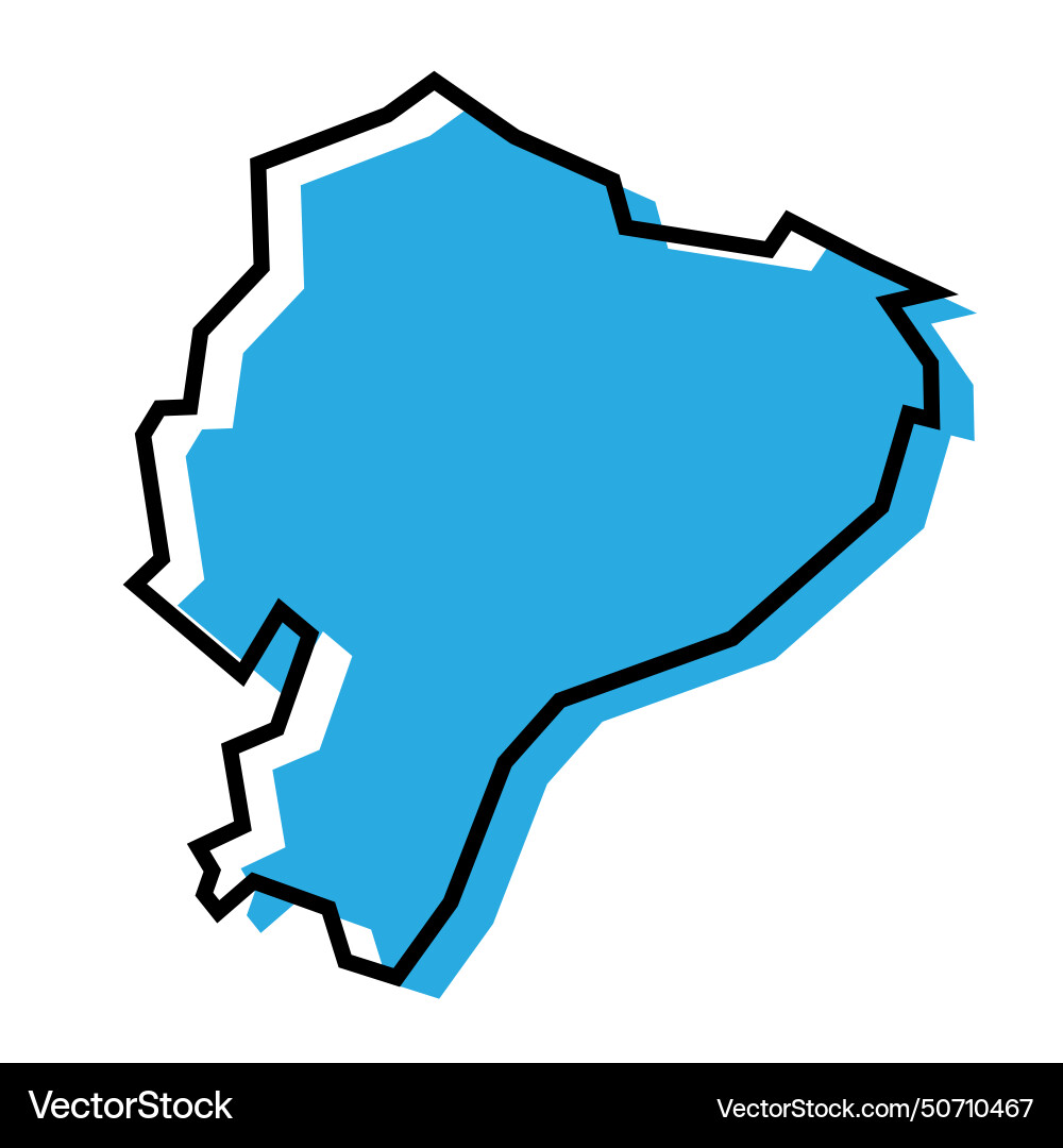 Ecuador Simplified Map Royalty Free Vector Image Ecuador Simplified Map Royalty Free Vector Image