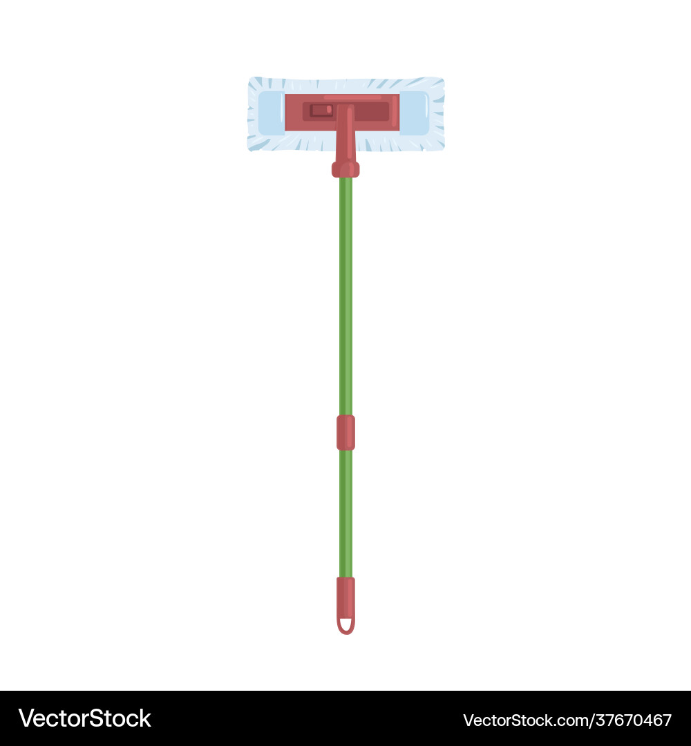 Manual spin mop with handle and rectangular brush Manual spin mop with handle and rectangular brush vector image