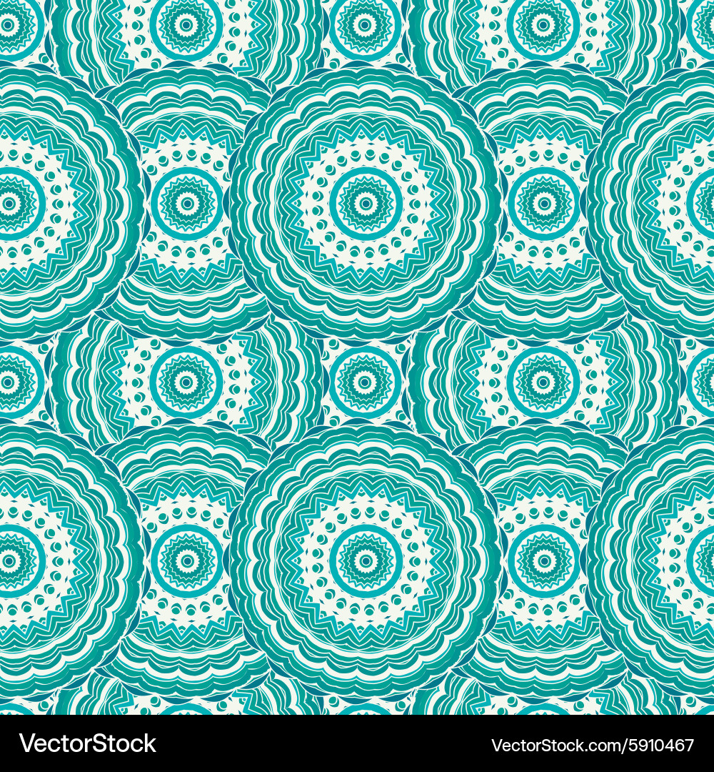 Ornamental seamless pattern background with many vector image