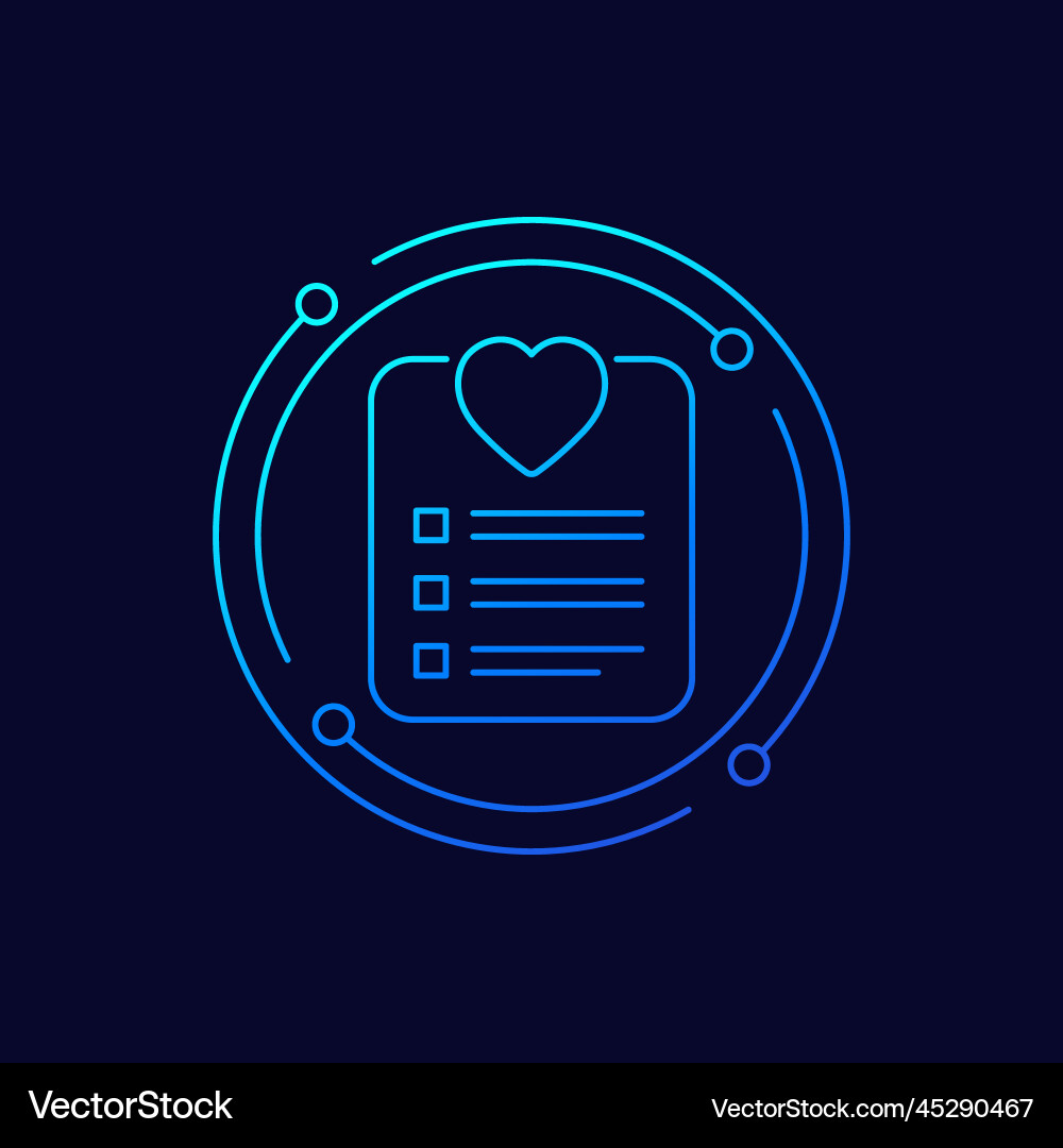 Wish list icon for web vector image