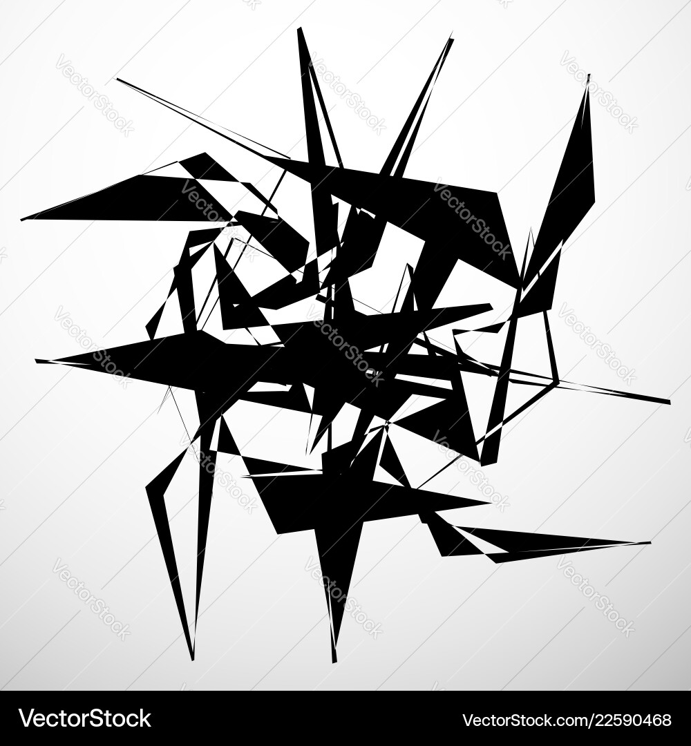 Abstract geometric element isolated random Vector Image