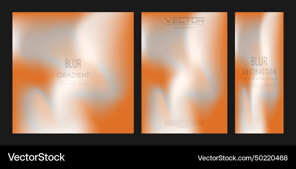 Gradient colorful blur background for the title Vector Image