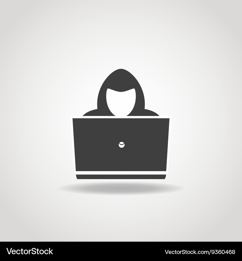 Hacker Icon - Digital Security Vector Image