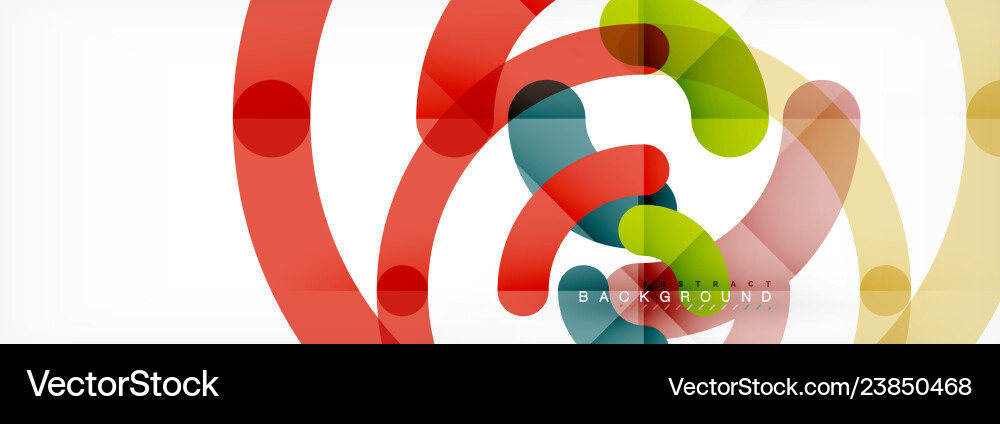 Linear design circle background Vector Image